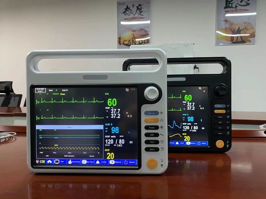 病院での生命的兆候のためのECG SPO2 NIBPポータブル患者モニター