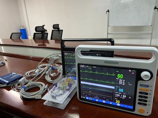 クリニック病院 ポータブル患者モニター 12.1インチ モジュール付き EKG SPO2