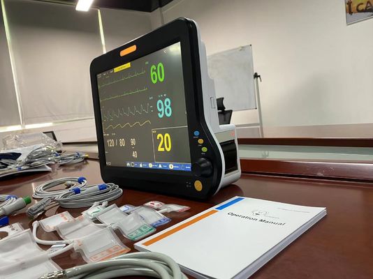 2Temp SPO2 ECG を搭載した医療獣医多パラメータモニター