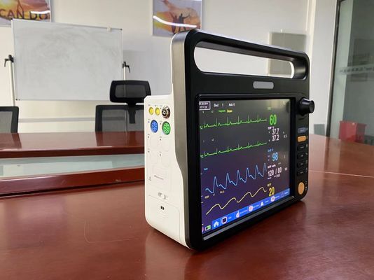 病院での生命的兆候のためのECG SPO2 NIBPポータブル患者モニター