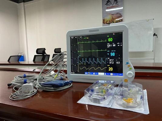 6 パラメーター ICU 心臓モニター ECG NIBP SPO2のモニタリングのための携帯