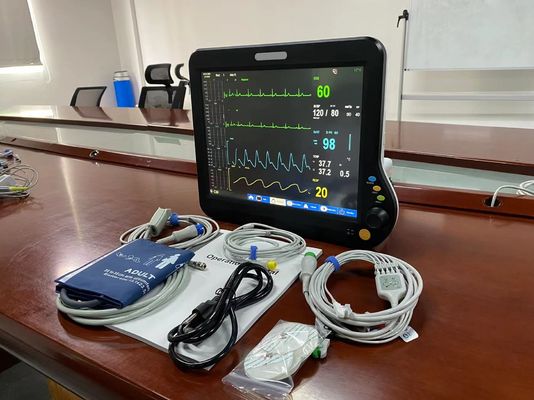 ECG SPO2 NIBPテンプを持つポータブル生命体モニターマシン