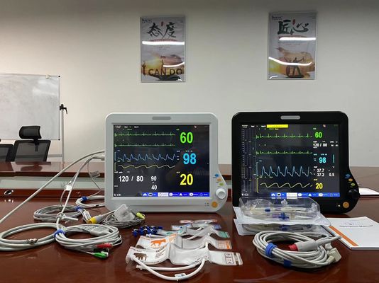 2Temp SPO2 ECG を搭載した医療獣医多パラメータモニター