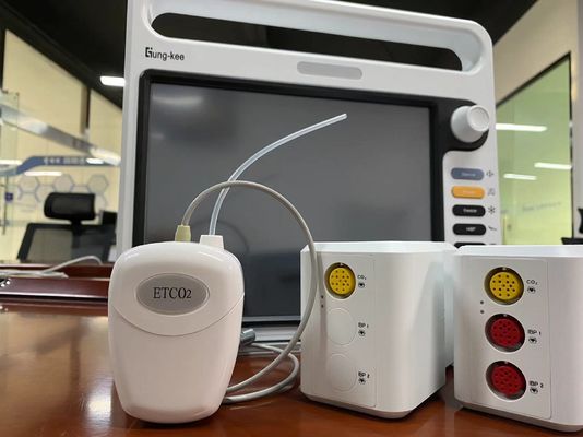 白いプラスチック側流CO2モジュール 終潮CO2監視