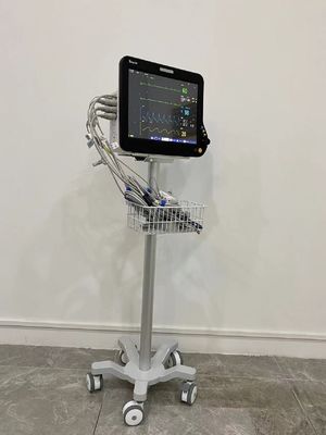航空3インチの無声車輪が付いているアルミニウムMatieralの携帯用医学のモニターのトロリー
