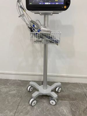 新生児3つのインチの無声車輪の医学のモニターのトロリー航空アルミニウムMatieral