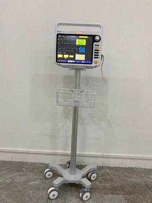 航空3インチの無声車輪が付いているアルミニウムMatieralの携帯用医学のモニターのトロリー
