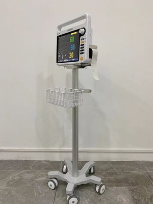 航空3インチの無声車輪が付いているアルミニウムMatieralの携帯用医学のモニターのトロリー