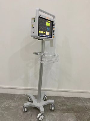 ICUの航空3インチの無声車輪が付いているアルミニウムMatieralの忍耐強いモニターのトロリー
