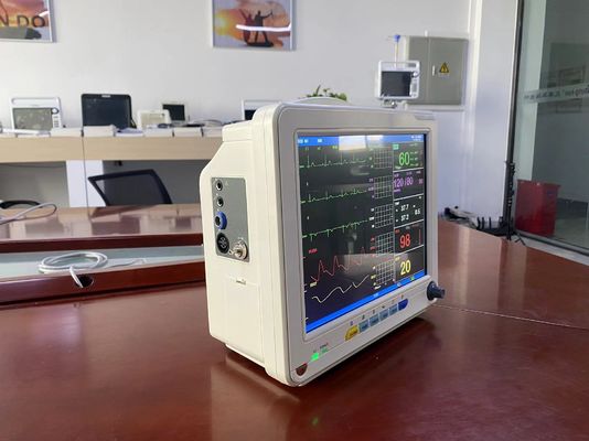 12.1 インチ TFT LCD スクリーンのバイタル サイン モニターが付いている携帯用医療監視装置