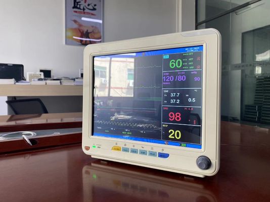 12.1 インチ TFT LCD スクリーンのバイタル サイン モニターが付いている携帯用医療監視装置