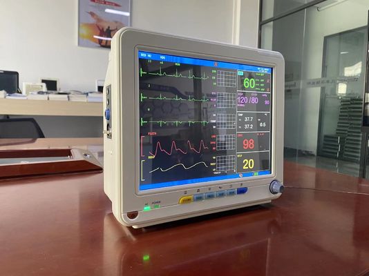 12.1 インチ TFT LCD スクリーンが付いている一般的な病棟診療所の携帯用患者モニター