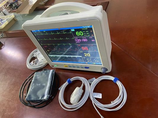 ECG SPO2 NIBP および温度測定が付いているオフホワイト色の携帯用バイタル サイン モニター