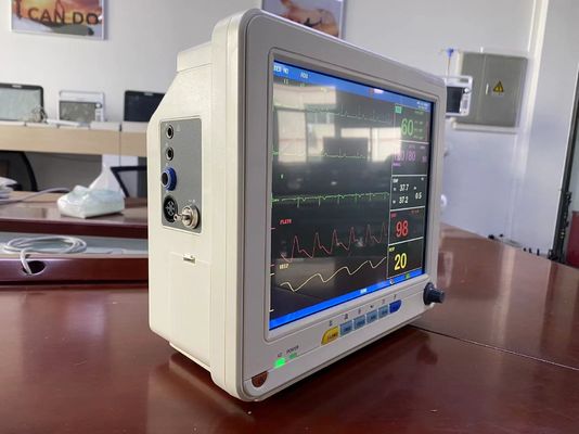 12.1 インチ TFT 液晶画面ポータブル心臓患者モニター ECG SPO2 NIBP バイタル サイン モニター