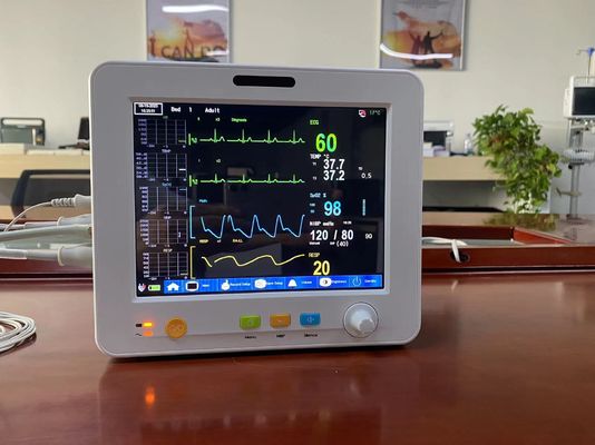 EtCO2 ECG SPO2 NIBPの臨時雇用者のために高精度な携帯用8.4インチ多変数忍耐強いモニター