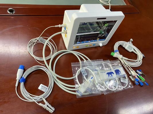 EtCO2 ECG SPO2 NIBPおよび臨時雇用者の測定を用いる携帯用獣医の徴候のモニター