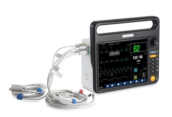 12.1インチ TFT LCD ハイエンド 心臓患者モニター 総合的なECG,SPO2,NIBP,Temp,Respの測定